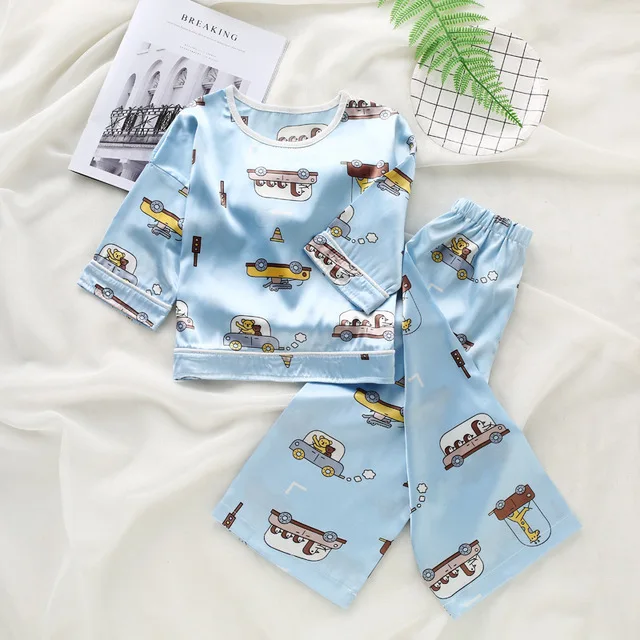 Children boys pajamas suit girls home clothes kids baby sleepwear summer fashion thin nightclothes sets child indoor pyjamas
Children boys pajamas suit girls home clothes kids baby sleepwear summer fashion thin nightclothes sets child indoor pyjamas