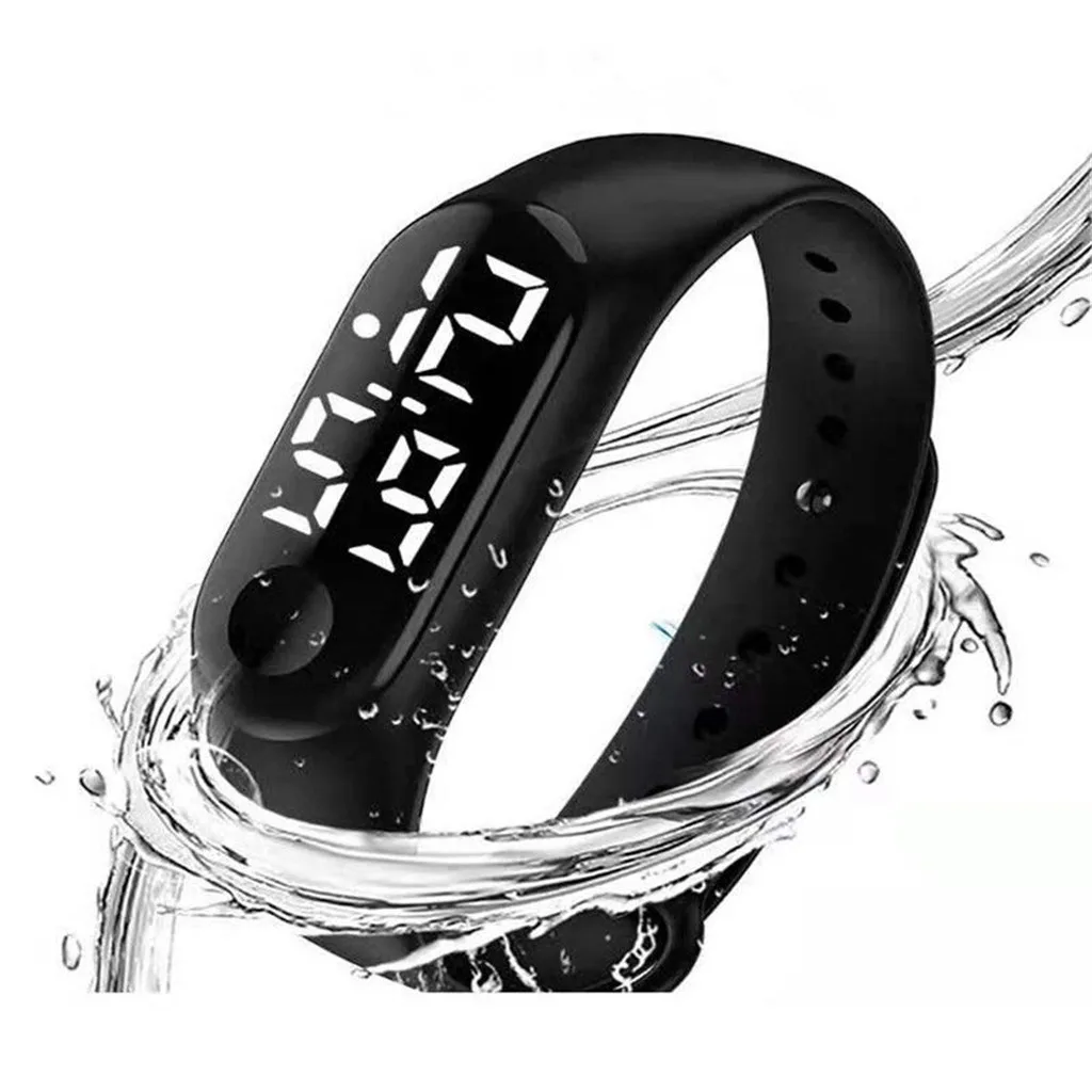 Sport Digital Watch Waterproof Clock 5 Bar LED Electronic Sports Luminous Sensor Watches Chic Unisex Watches Relogio Reloj 30*
Sport Digital Watch Waterproof Clock 5 Bar LED Electronic Sports Luminous Sensor Watches Chic Unisex Watches Relogio Reloj 30*