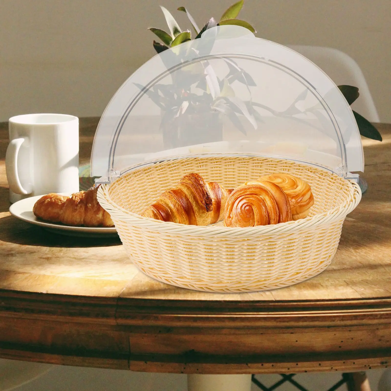 1Set Natural Cake Basket With Lid Dessert Display Basket For Restaurant Brown Unbreakable PC Cover Pastry Fruit Tray
1Set Natural Cake Basket With Lid Dessert Display Basket For Restaurant Brown Unbreakable PC Cover Pastry Fruit Tray
