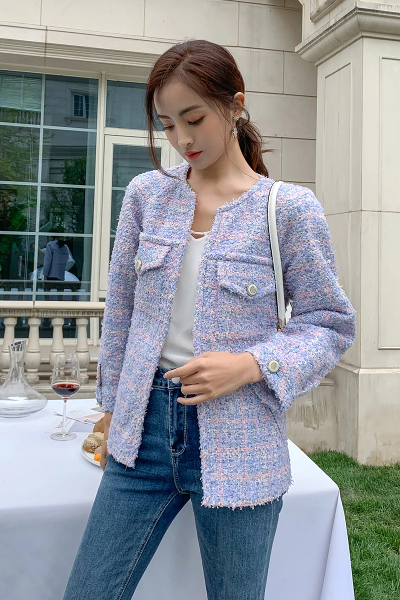 jackets Women tweed 2021 fashion office ladies o-neck coats female autumn vintage coat girls chic high quality y575
jackets Women tweed 2021 fashion office ladies o-neck coats female autumn vintage coat girls chic high quality y575