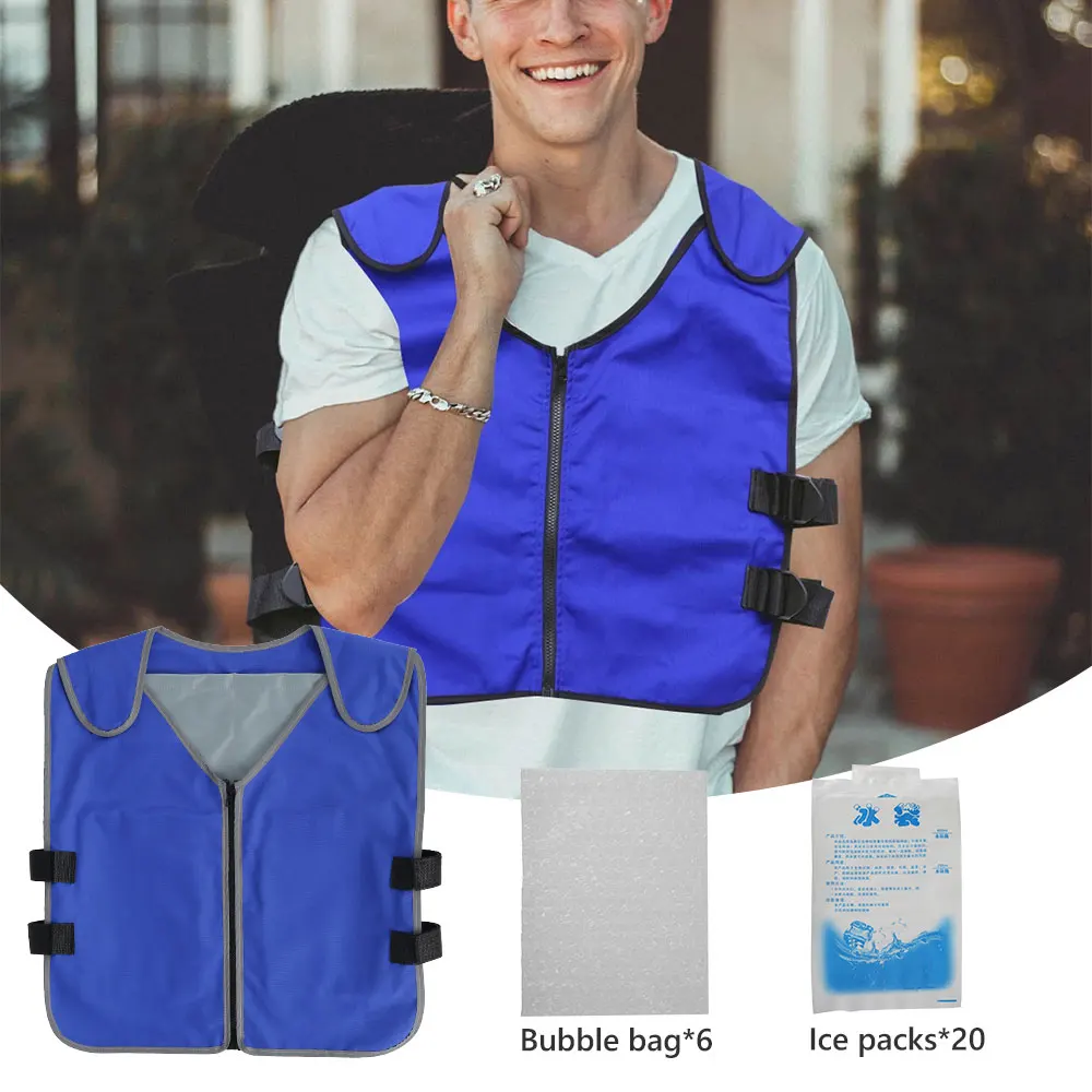 Cycling Cooling Protective Clothes Vest Summer Ice Cool Air-Conditioned Clothing Vest Outdoor Cooling Sports Jacket Bike Clothes
Cycling Cooling Protective Clothes Vest Summer Ice Cool Air-Conditioned Clothing Vest Outdoor Cooling Sports Jacket Bike Clothes