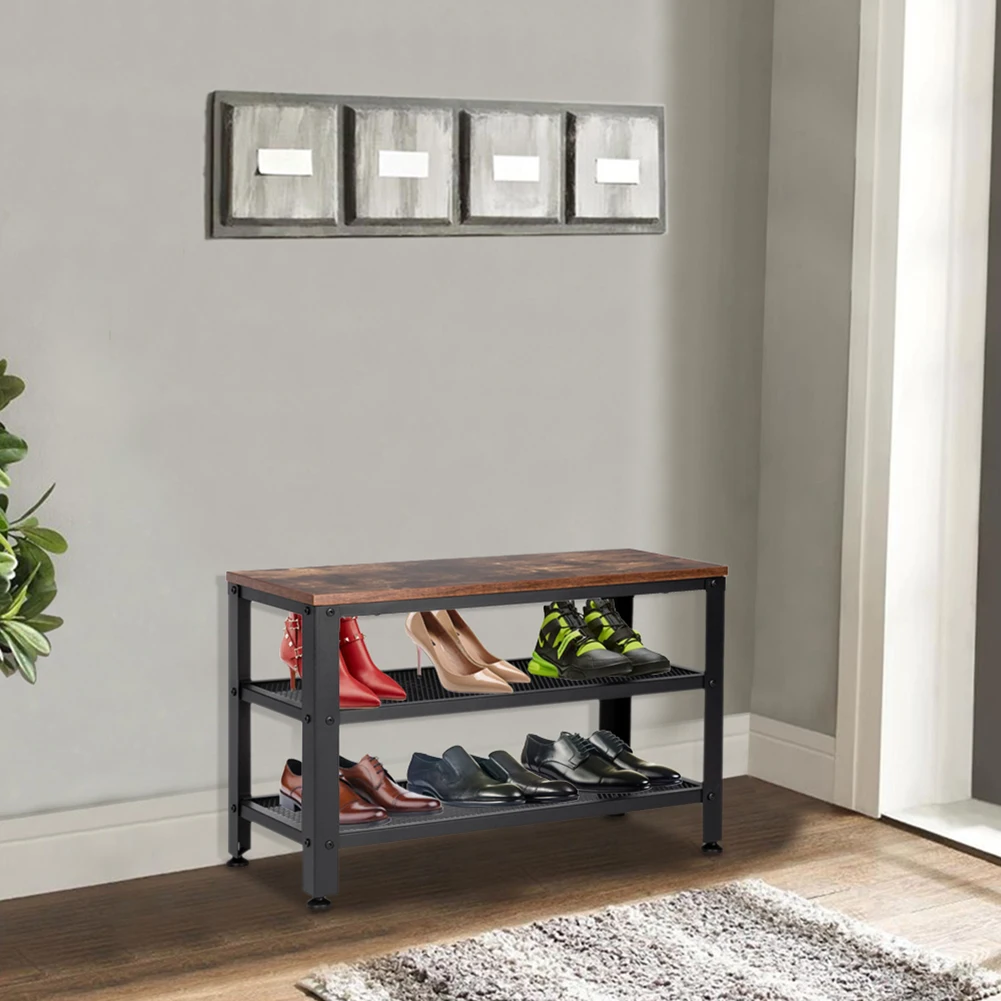 Industrial Shoe Bench Storage Shelf Stand Hooks Furniture Metal Frame Easy Assembly Racks Black Home Bedroom
Industrial Shoe Bench Storage Shelf Stand Hooks Furniture Metal Frame Easy Assembly Racks Black Home Bedroom