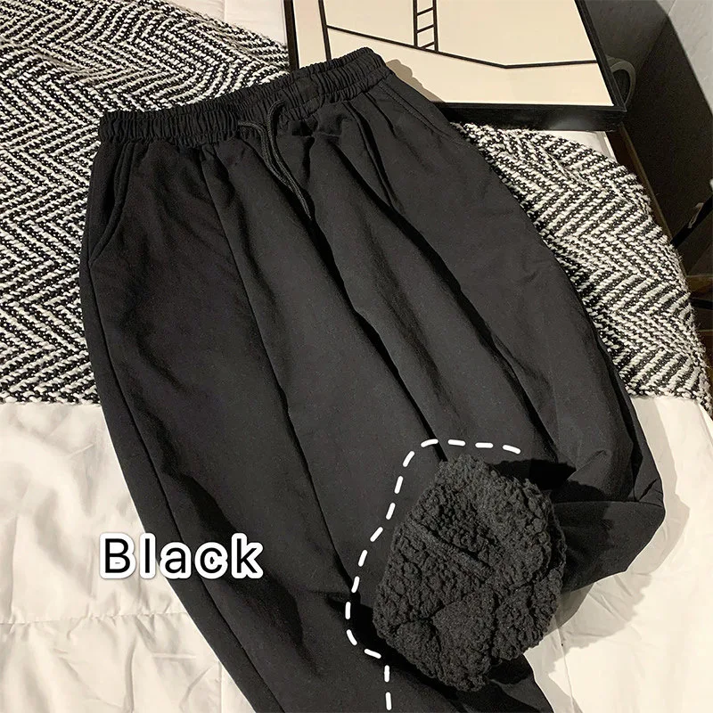 Lamb wool pants women's autumn and winter plus velvet thickened trousers 2021 new design sense is thin and all-match pants
Lamb wool pants women's autumn and winter plus velvet thickened trousers 2021 new design sense is thin and all-match pants