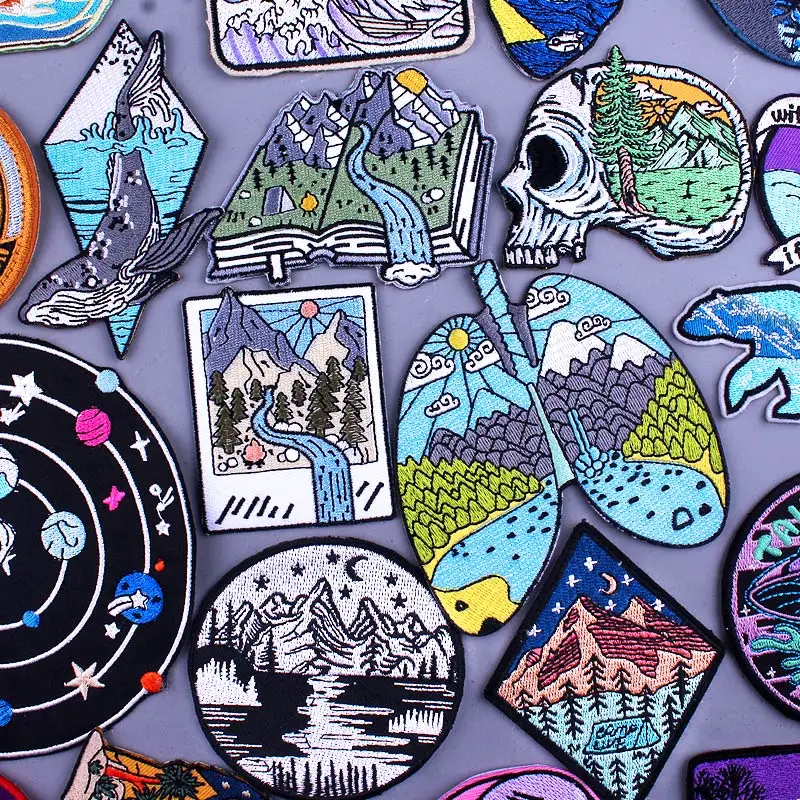 Natural Mountains Rivers Patches On Clothes Mountain Adventure Embriodered Patches For Clothing Outdoor Travel Applique Badge
Natural Mountains Rivers Patches On Clothes Mountain Adventure Embriodered Patches For Clothing Outdoor Travel Applique Badge