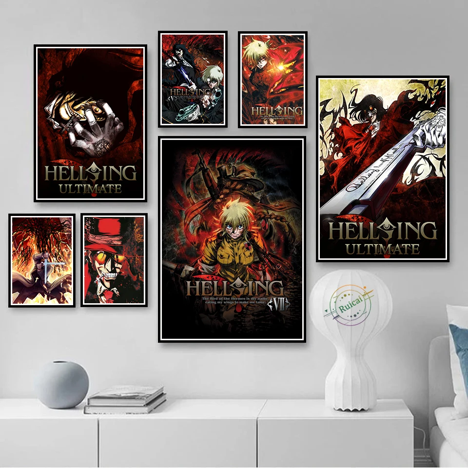 HELLSING файтинг аниме постер холст Художественная печать живопись настенные картины для гостиной современный домашний декор
HELLSING файтинг аниме постер холст Художественная печать живопись настенные картины для гостиной современный домашний декор