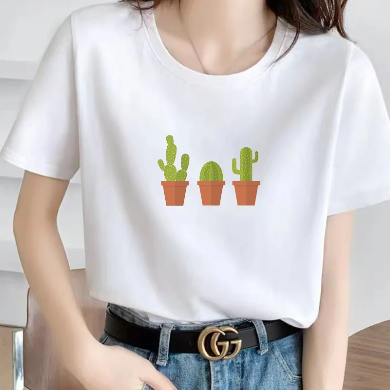T-shirts Women 90s Clothing Casual Ladies Cactus Theme Printing Fashion Clothes Graphic Tshirt Top Female Tee T-Shirt
T-shirts Women 90s Clothing Casual Ladies Cactus Theme Printing Fashion Clothes Graphic Tshirt Top Female Tee T-Shirt