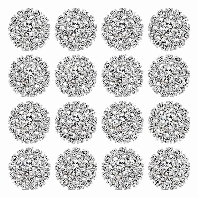 50PCS Rhinestone Embellishments Flatback Jewelry Flower Crystal Button Accessory For DIY Bridal Bouquet Invitations
50PCS Rhinestone Embellishments Flatback Jewelry Flower Crystal Button Accessory For DIY Bridal Bouquet Invitations