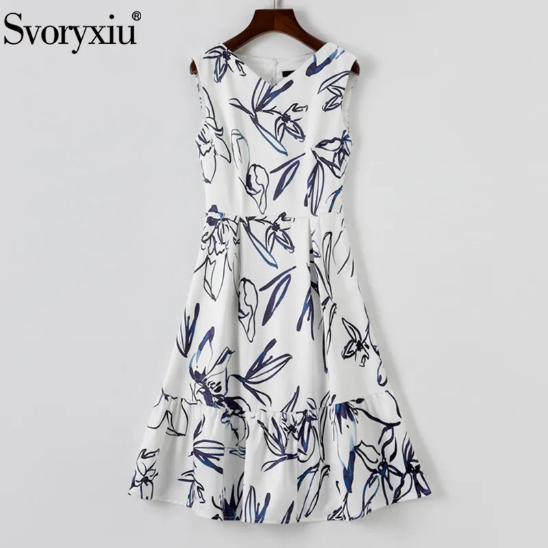 Svoryxiu Fashion Woman Summer Elegant Slim Knee-Length Dress Sleeveless O-Neck Geometric Pattern Printing Beach Vacation Dresses
Svoryxiu Fashion Woman Summer Elegant Slim Knee-Length Dress Sleeveless O-Neck Geometric Pattern Printing Beach Vacation Dresses