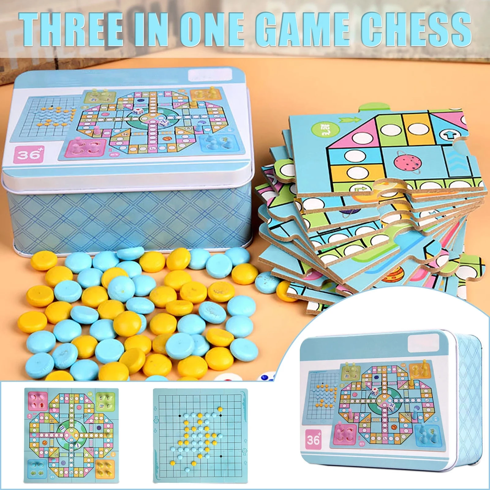 Flying chess children checkers wooden multi-function game chess backgammon chess pupils educational toys
Flying chess children checkers wooden multi-function game chess backgammon chess pupils educational toys