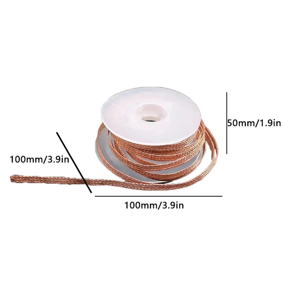 Detinning Wire Solder Desoldering Braid Wick For Lead Wire Lead Remover Flux BGA Repair Tool Pure Copper Wire
Detinning Wire Solder Desoldering Braid Wick For Lead Wire Lead Remover Flux BGA Repair Tool Pure Copper Wire