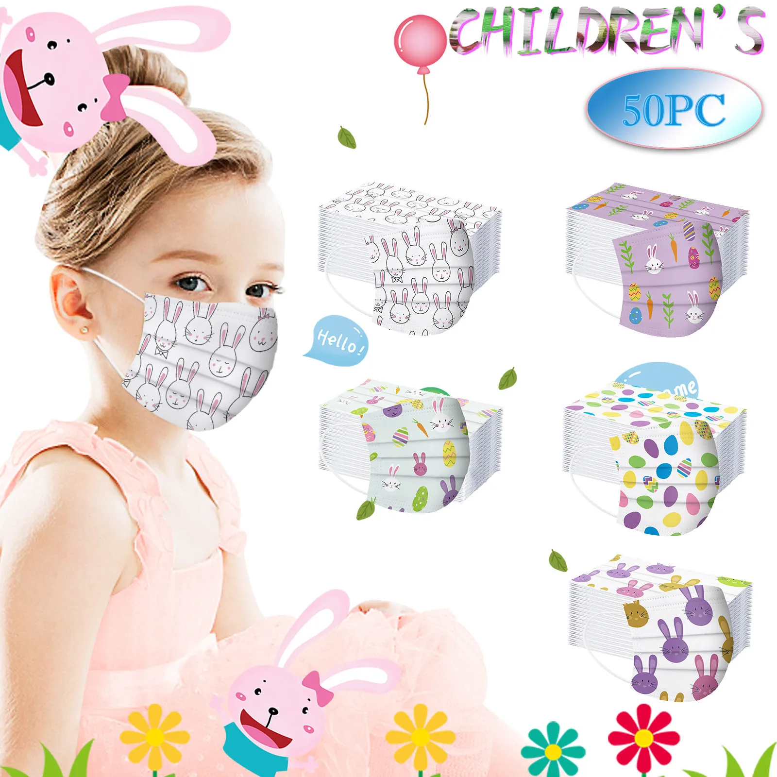 50PC Children's Disposable Mask mascarillas Cartoon Pattern High-Quality Mask 3-ply Earloops mondkapjes wasbaar
50PC Children's Disposable Mask mascarillas Cartoon Pattern High-Quality Mask 3-ply Earloops mondkapjes wasbaar