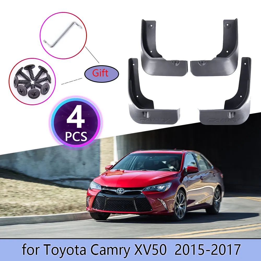 

4Pcs Mudguards For Toyota Camry 50 XV50 2015 2016 2017 Cladding Splash Mud Flaps Mud guards Mudflap Protect Rear Car Accessories