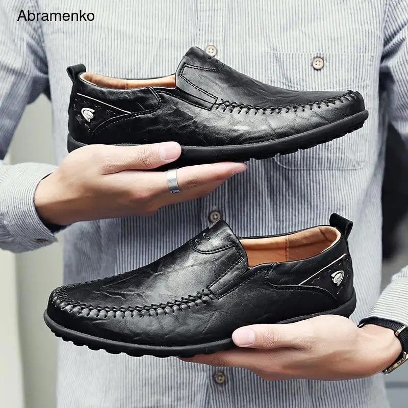 Genuine Leather Men Casual Shoes Luxury Brand Autumn Mens Loafers Moccasins Breathable Slip on Black Formal Shoes JKPUDUN
Genuine Leather Men Casual Shoes Luxury Brand Autumn Mens Loafers Moccasins Breathable Slip on Black Formal Shoes JKPUDUN