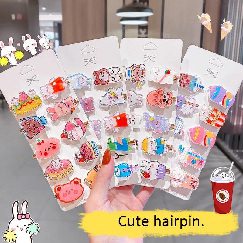 10 Pcs/Set Girls Cute Cartoon Animals Food 3.5 Cm Hairpins Children Lovely Hair Clips Barrettes Gift Kids Hair Accessories Gift
10 Pcs/Set Girls Cute Cartoon Animals Food 3.5 Cm Hairpins Children Lovely Hair Clips Barrettes Gift Kids Hair Accessories Gift