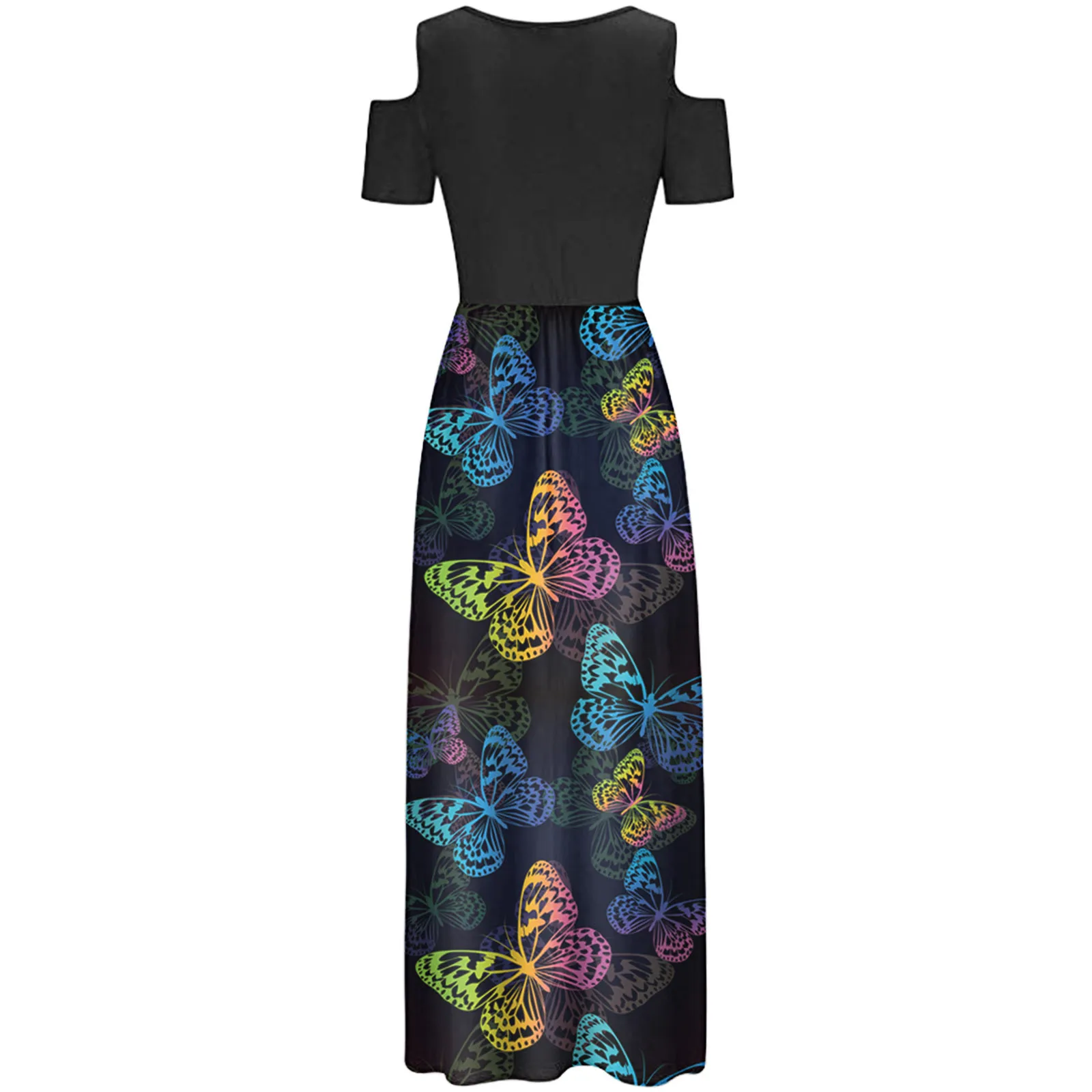 40# Elegant Pocket Maxi Dress Women Summer Casual Cold Shoulder Floral Print Long Dress Vintage Patchwork Robe Femme Vestidos
40# Elegant Pocket Maxi Dress Women Summer Casual Cold Shoulder Floral Print Long Dress Vintage Patchwork Robe Femme Vestidos