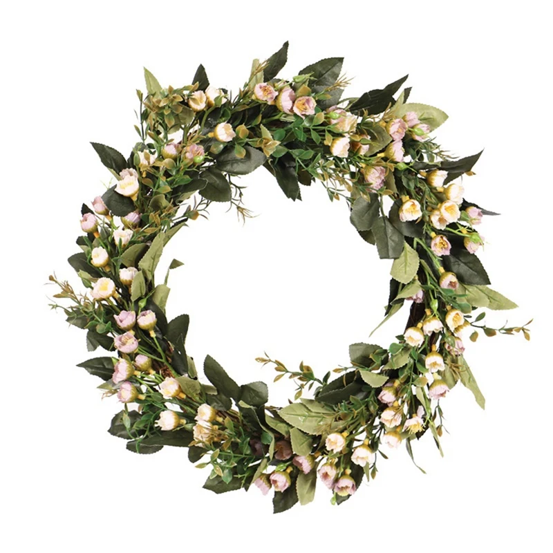 Spring Artificial Flower Wreath for Front Door Window Wall Hanging Valentines Day, Summer Wreath Decor
Spring Artificial Flower Wreath for Front Door Window Wall Hanging Valentines Day, Summer Wreath Decor