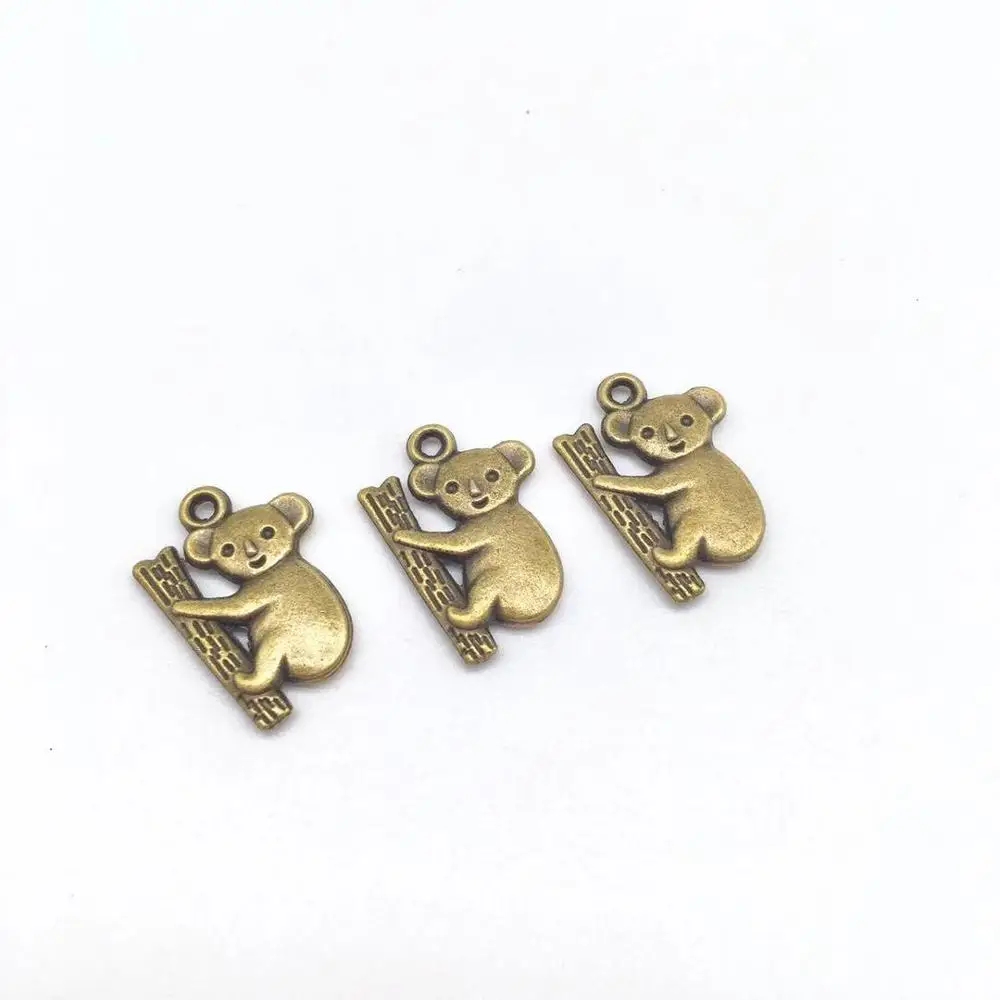 Vintage 5 pcs cute tiny Koala Charms Koala Pendants for necklace earring charms Jewelry Making 
Vintage 5 pcs cute tiny Koala Charms Koala Pendants for necklace earring charms Jewelry Making