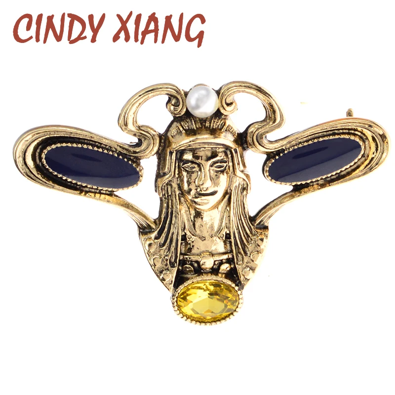 CINDY XIANG New Trendy Creative Human Head Brooches for Women Men Vintage Metal Crystal Brooch Pins Fashion Jewelry Accessories
CINDY XIANG New Trendy Creative Human Head Brooches for Women Men Vintage Metal Crystal Brooch Pins Fashion Jewelry Accessories