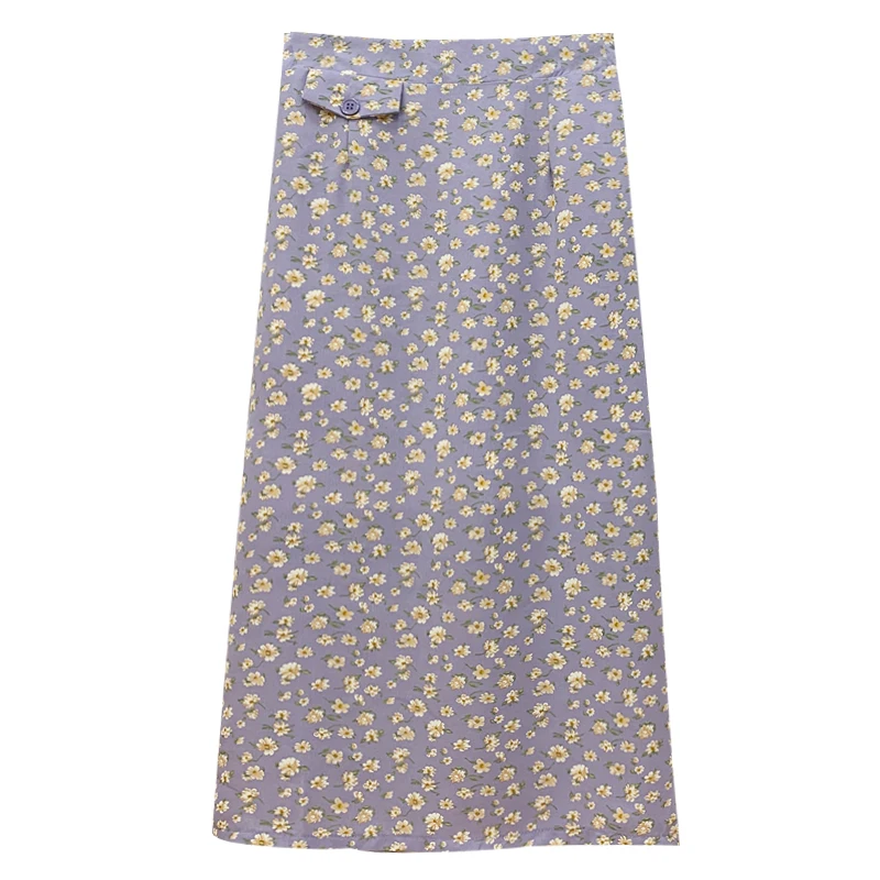 Women 2021 Chic Fashion with Buttons Floral Print Midi Skirt Vintage High Waist Vents Hem Female Skirts Mujer
Women 2021 Chic Fashion with Buttons Floral Print Midi Skirt Vintage High Waist Vents Hem Female Skirts Mujer