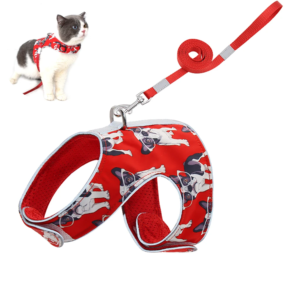 Набор шлейки для кошек с поводками, нейлоновый светоотражающий жилет для кошек, регулируемый светоотражающий жилет из мягкой сетки для котят 
Набор шлейки для кошек с поводками, нейлоновый светоотражающий жилет для кошек, регулируемый светоотражающий жилет из мягкой сетки для котят