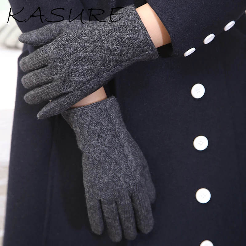 KASURE Women Winter Keep Warm Touch Screen Section Gloves Fashion Windproof Thicken Wool Knitted Female Simple Basic Gloves
KASURE Women Winter Keep Warm Touch Screen Section Gloves Fashion Windproof Thicken Wool Knitted Female Simple Basic Gloves