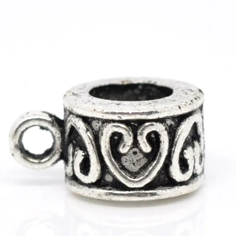 DoreenBeads Европейский стиль бусины для девочек Круглые античные сердечко