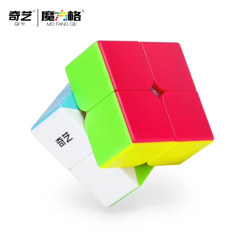 

2021QIYI Qidi S2 Magic Speed Cube Magic Cubes 2X2 50mm Mini Pocket Stickerless Cube 2X2 Puzzle Profissional Cube Educational Toy
