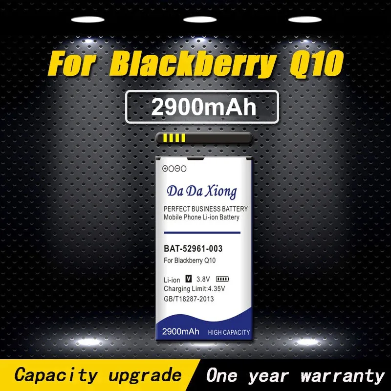 

High Quality 2900mAh ACC-53785-201 / BAT-52961-003 NX1 Battery For Blackberry Q10 LTE SQN100-1 Phone