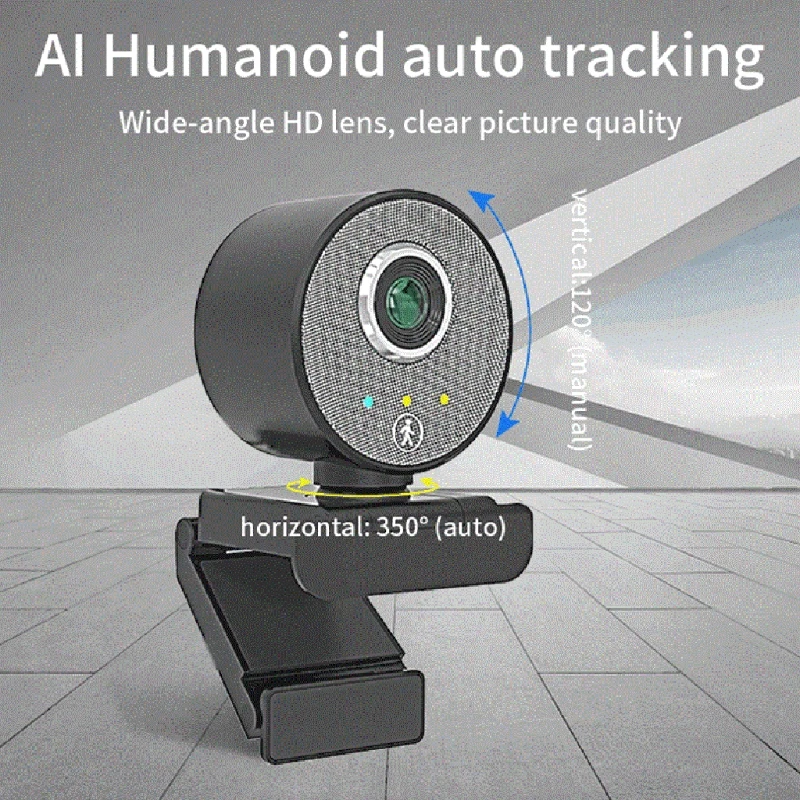 1080P High Definition Auto Tracking Webcam USB Desktop Computer Auto Focus Webcamera Built-in Microphone 350Rotatable
1080P High Definition Auto Tracking Webcam USB Desktop Computer Auto Focus Webcamera Built-in Microphone 350Rotatable