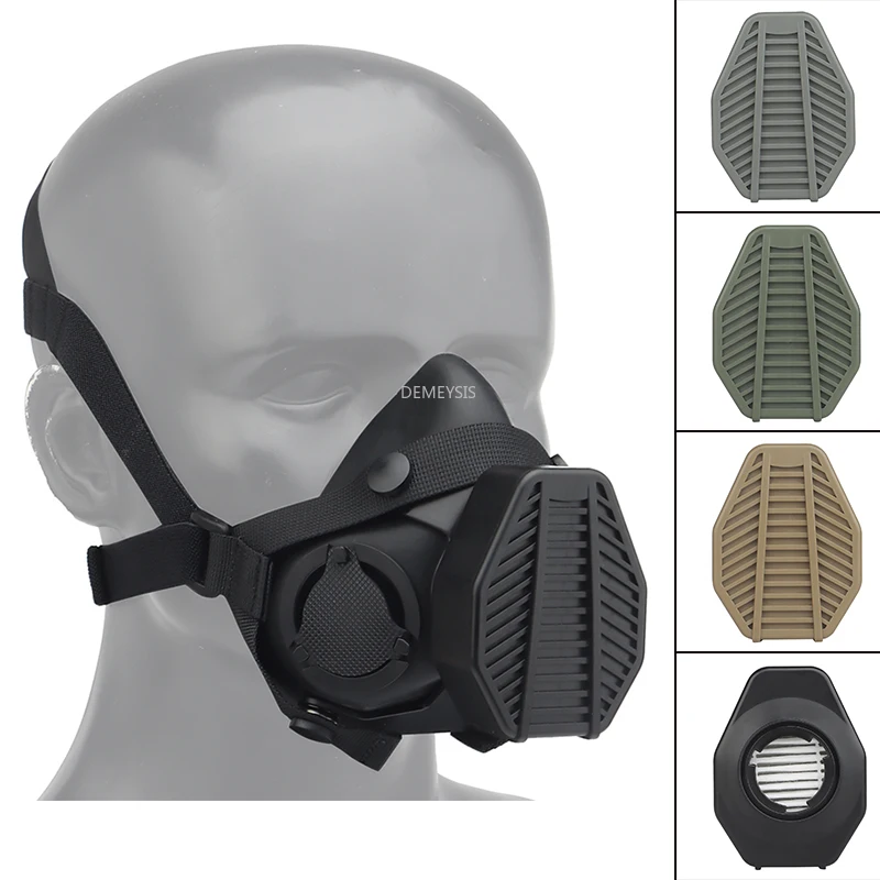 Airsoft Tactical Respitator Mask Half Face Shooting Paintball Hunting Military Cs Mask Anti-dust Combat Gas Filter Cotton Cover
Airsoft Tactical Respitator Mask Half Face Shooting Paintball Hunting Military Cs Mask Anti-dust Combat Gas Filter Cotton Cover