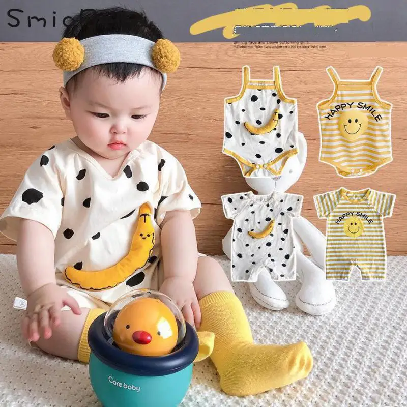 Baby Summer Boys & Girl Come Home Outfit Sleeveless Rompers And Playsuits Vest Triangle Hatchback Super Cute Suspender Jumpsuits
Baby Summer Boys & Girl Come Home Outfit Sleeveless Rompers And Playsuits Vest Triangle Hatchback Super Cute Suspender Jumpsuits
