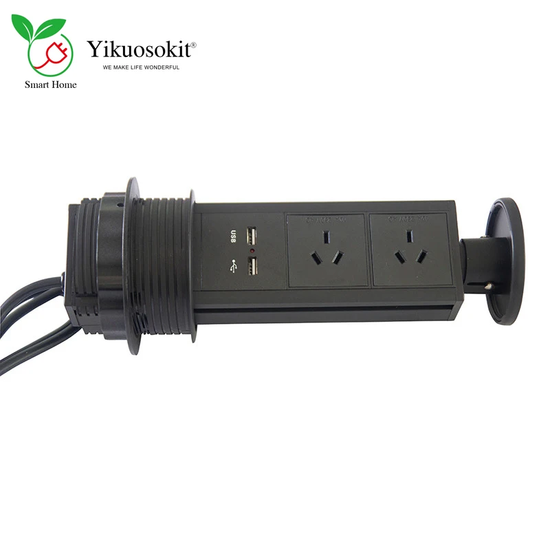 High Quality AU Desktop Power Socket 5V 2.1A 2 USB Charging Port Black Manual Pulling Tabletop Electric Pop Up Outlet CE Rohs
High Quality AU Desktop Power Socket 5V 2.1A 2 USB Charging Port Black Manual Pulling Tabletop Electric Pop Up Outlet CE Rohs