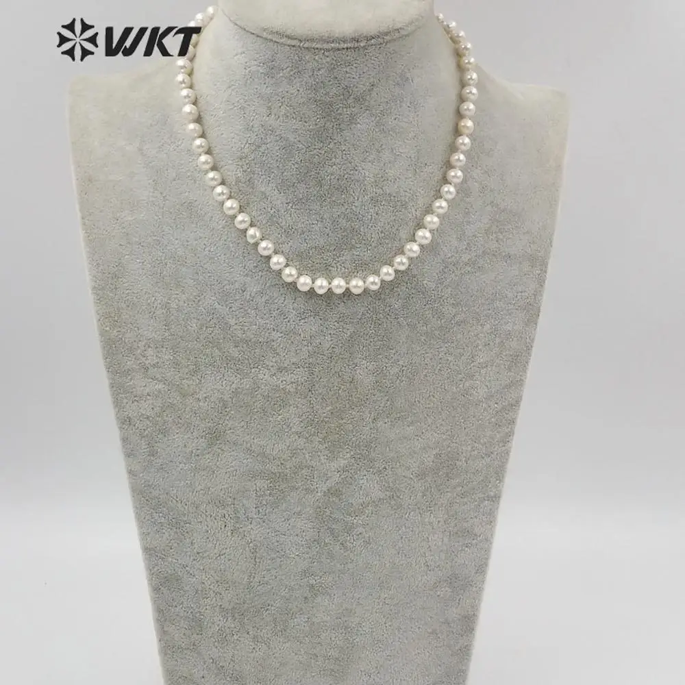 Ожерелье женское из натурального пресноводного жемчуга 14 дюймов | Украшения и