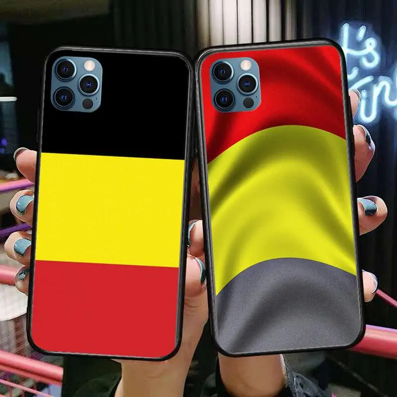 

Belgian flag Phone Cases For iphone 12 Pro Max case 11Pro Max 8PLUS 7PLUS 6S iphone XR X XS mini mobile cell funda
