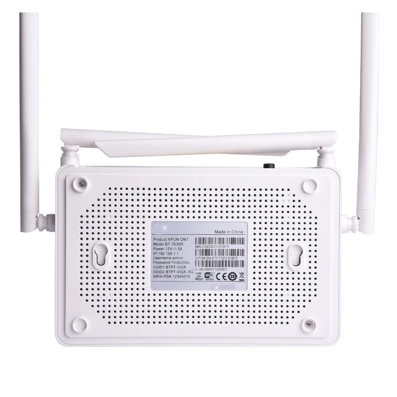 Dual Band Compatible Fiber Optic Router Epon Ont Onu Gpon 4GE+2.4G/5G AC WiFi+1USB 4 Antennas XPON
Dual Band Compatible Fiber Optic Router Epon Ont Onu Gpon 4GE+2.4G/5G AC WiFi+1USB 4 Antennas XPON