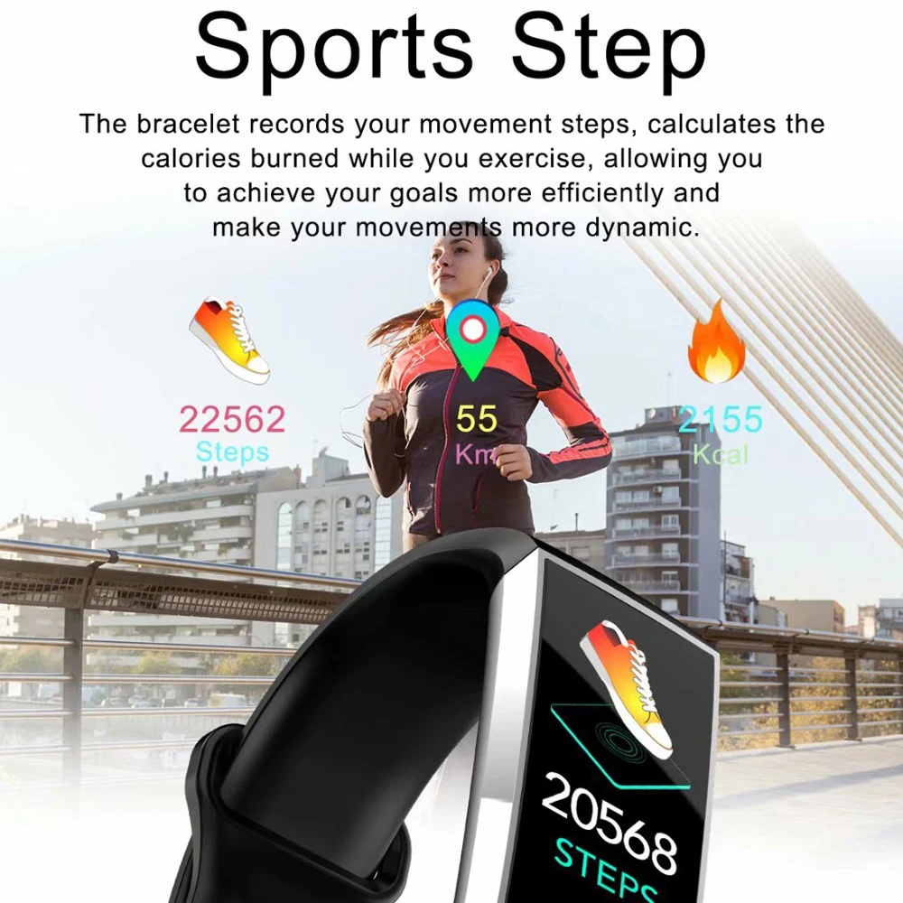 ECG+PPG Smart Bracelet S28 Heart Rate Blood Pressure Monitor Wristbands Fitness Activity Tracker Waterproof Sport Smart Band Men
ECG+PPG Smart Bracelet S28 Heart Rate Blood Pressure Monitor Wristbands Fitness Activity Tracker Waterproof Sport Smart Band Men