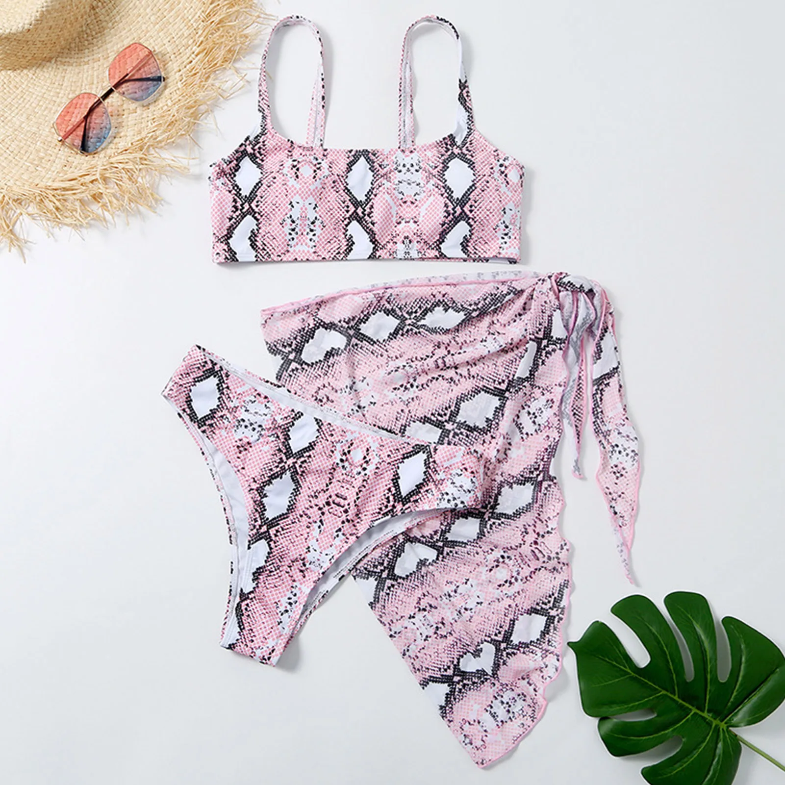 Bandage Bikini Ladies Split Bikini Butterfly Print Mesh Three-piece Swimsuit Halter Swimwear Printed Bikini Sexy Swimsuit New
Bandage Bikini Ladies Split Bikini Butterfly Print Mesh Three-piece Swimsuit Halter Swimwear Printed Bikini Sexy Swimsuit New