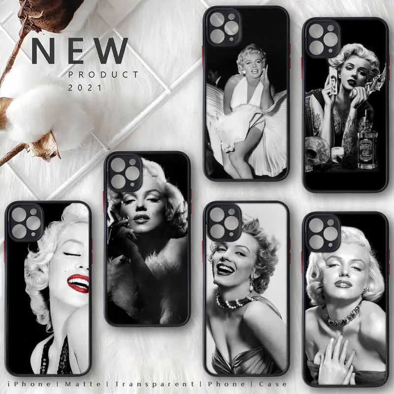Marilyn Monroe sexy girl famous actor Phone Case matte transparent For iphone 7 8 11 12 plus mini x xs xr pro max cover
Marilyn Monroe sexy girl famous actor Phone Case matte transparent For iphone 7 8 11 12 plus mini x xs xr pro max cover