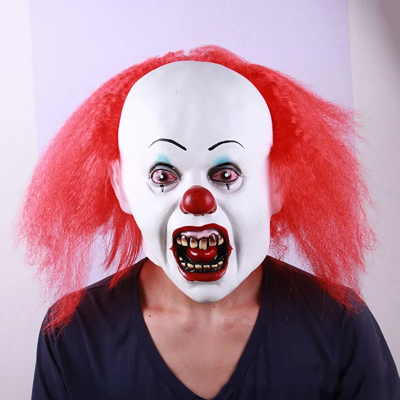 Halloween Cosplay Masks Latex Scary Horror Clown Joker Mask with Red Hair Wig Party Christmas Halloween Cosplay Costume Props
Halloween Cosplay Masks Latex Scary Horror Clown Joker Mask with Red Hair Wig Party Christmas Halloween Cosplay Costume Props