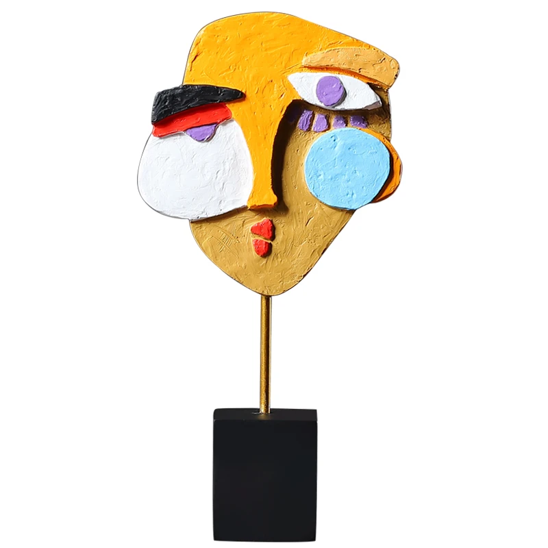 Africa Resin Sculpture Abstract Mask Modeling Sculpture Resin Crafts Statue Decoration Home Desktop Furnishings
Africa Resin Sculpture Abstract Mask Modeling Sculpture Resin Crafts Statue Decoration Home Desktop Furnishings