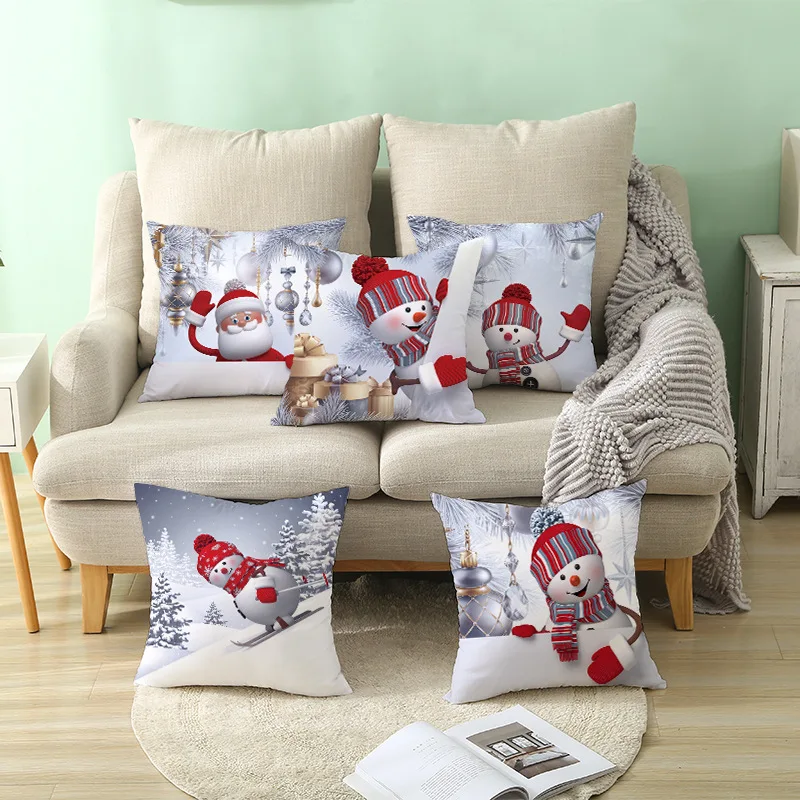 Cartoon Snowman Single-sided Printing cushion cover 45*45 Pillowcase sofa cushions Pillow cases Polyester pillow covers 0261
Cartoon Snowman Single-sided Printing cushion cover 45*45 Pillowcase sofa cushions Pillow cases Polyester pillow covers 0261