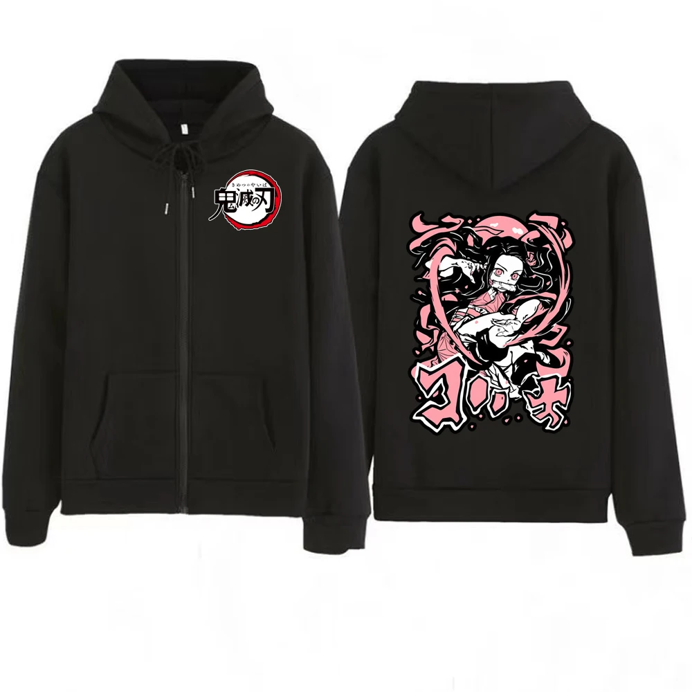 Kawaii Demon Slayer Print Zip Coat Hooded Kamado Nezuko Sportswear Top Clothes Sportswear Hoodie Loog Sleeve
Kawaii Demon Slayer Print Zip Coat Hooded Kamado Nezuko Sportswear Top Clothes Sportswear Hoodie Loog Sleeve