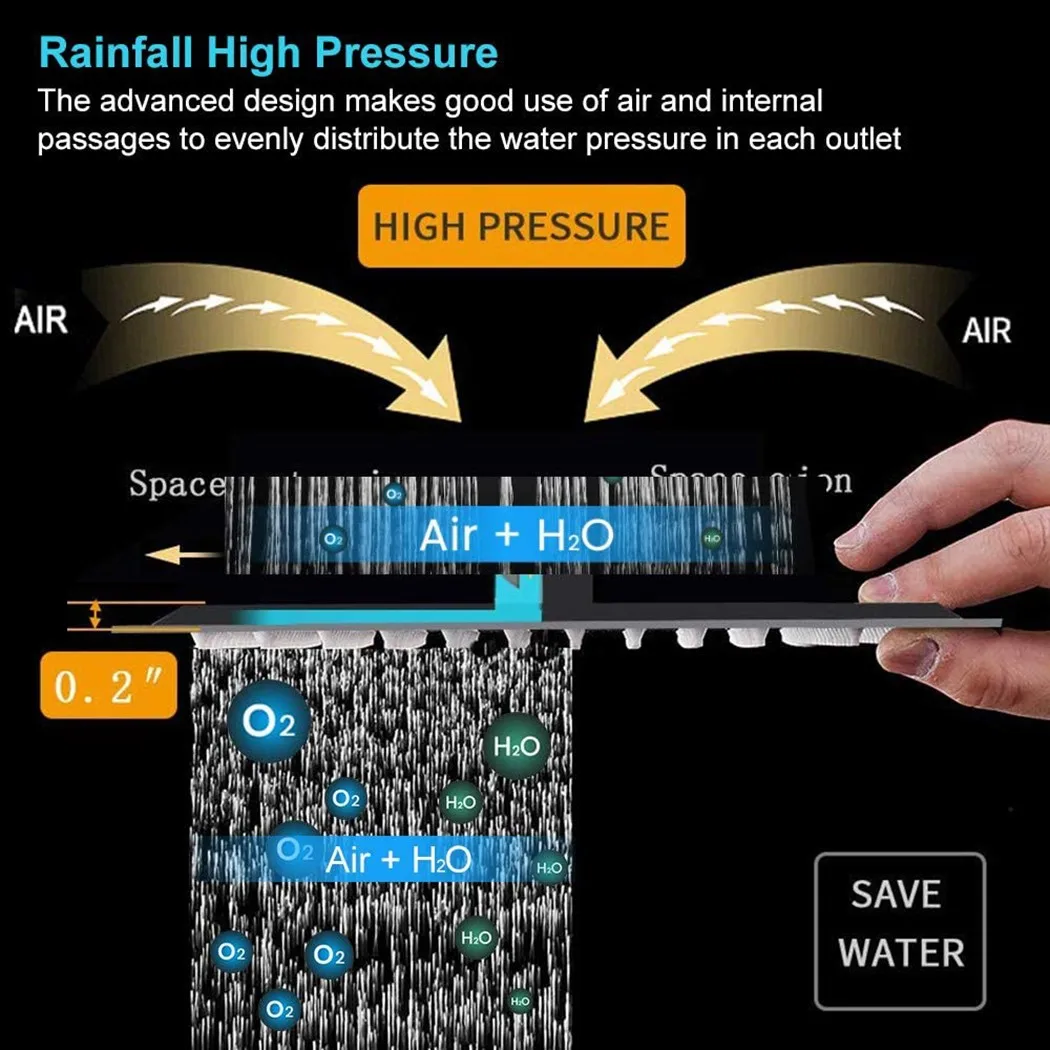 Top Sprayer Shower Head 8 Inch X 8 Inch Bathroom Accessory Modern Rainfall Square Overhead Stainless Steel
Top Sprayer Shower Head 8 Inch X 8 Inch Bathroom Accessory Modern Rainfall Square Overhead Stainless Steel