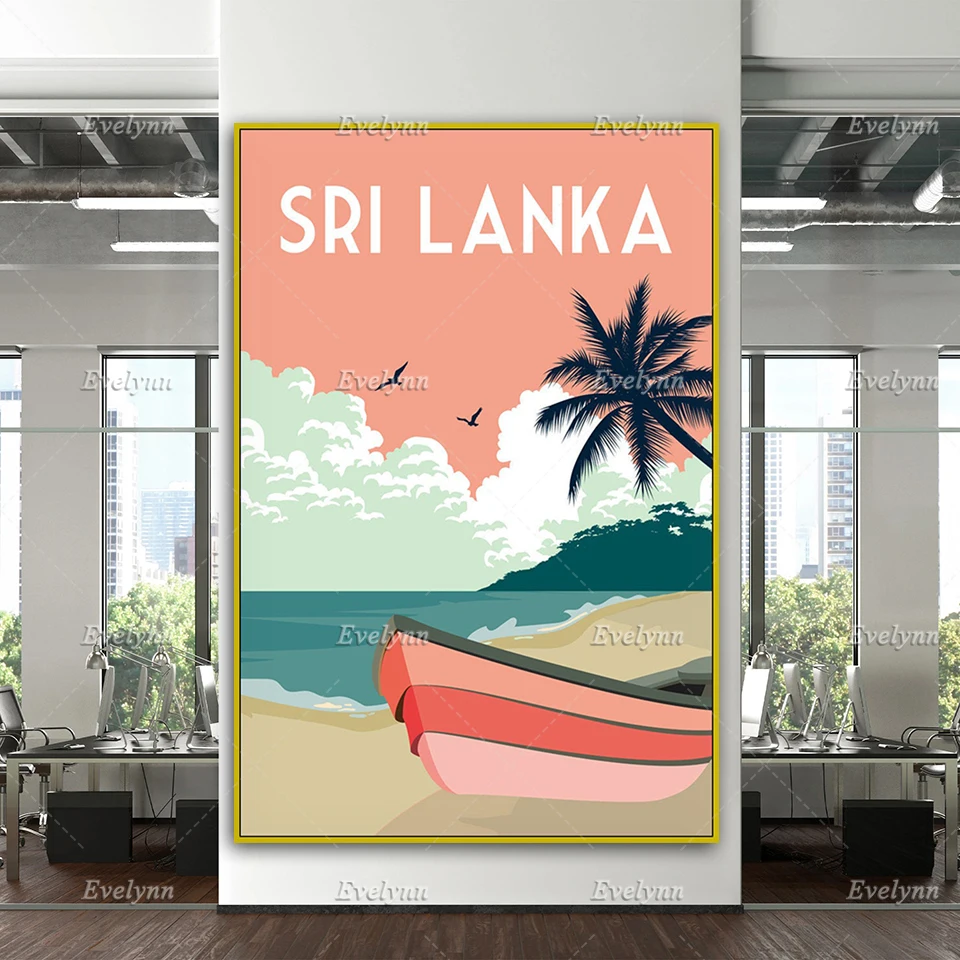 Sri Lanka Travel Poster, Sri Lanka Wall Art, Sri Lanka Travel Print, Retro Travel Print,Travel Wall Art,Home Decor Canvas Gift
Sri Lanka Travel Poster, Sri Lanka Wall Art, Sri Lanka Travel Print, Retro Travel Print,Travel Wall Art,Home Decor Canvas Gift
