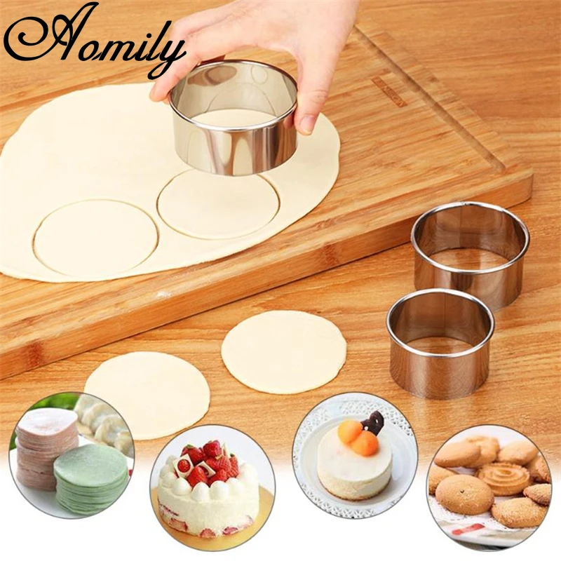 Amoliy 3pcs/set Stainless Steel Dumpling Skin Mouldn DIY Dumpling Tool Press Dumpling Skin Cut Baking Cake Mold Kitchen Tools
Amoliy 3pcs/set Stainless Steel Dumpling Skin Mouldn DIY Dumpling Tool Press Dumpling Skin Cut Baking Cake Mold Kitchen Tools