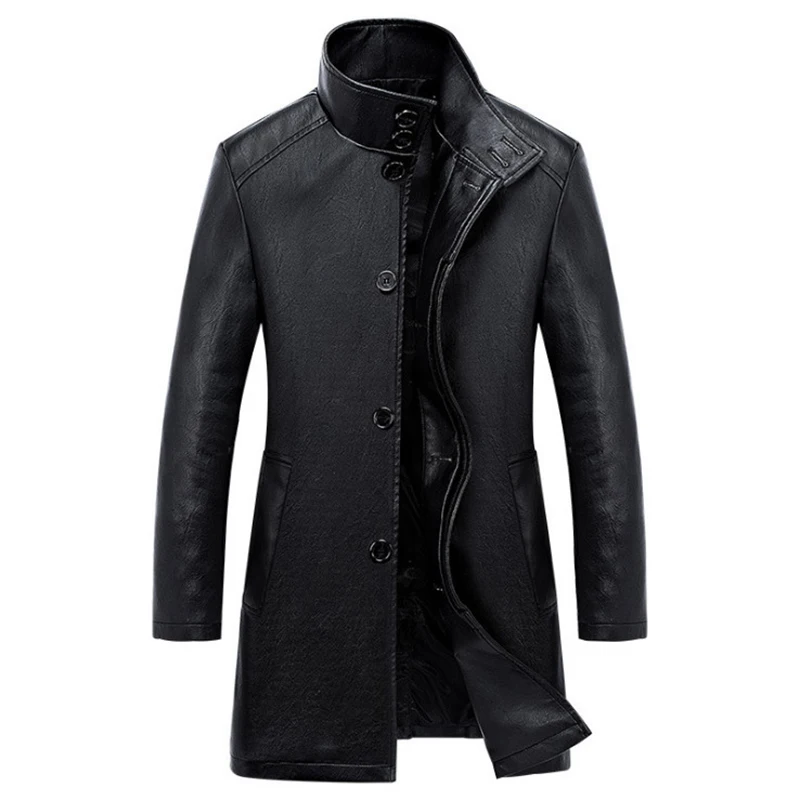 Pop Luxury Trench Leather Coat Mens Single breasted Business Casual Leather Jacket Male Black Long PU Coat Big Size 4XL
Pop Luxury Trench Leather Coat Mens Single breasted Business Casual Leather Jacket Male Black Long PU Coat Big Size 4XL