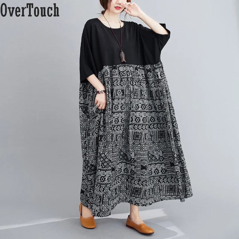 2021 Plus Size Women Summer Dress Sundrerss Beach Oversize Vintage Print Lady Vestidos Loose Long Dress Indie Folk Black
2021 Plus Size Women Summer Dress Sundrerss Beach Oversize Vintage Print Lady Vestidos Loose Long Dress Indie Folk Black