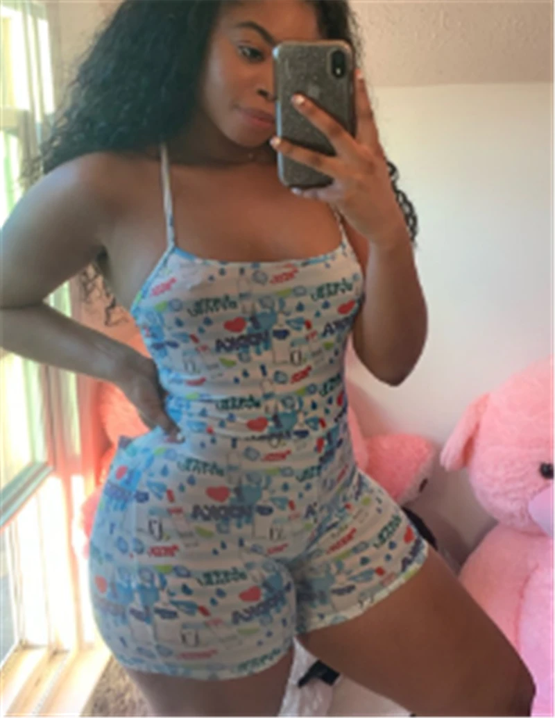 Sexy Women Summer Pajama Clothes Playsuit Lady Sexy Romper Bodycon Jumpsuit Romper Sleveless Home Wear Tracksuit Sexy Hot 
Sexy Women Summer Pajama Clothes Playsuit Lady Sexy Romper Bodycon Jumpsuit Romper Sleveless Home Wear Tracksuit Sexy Hot