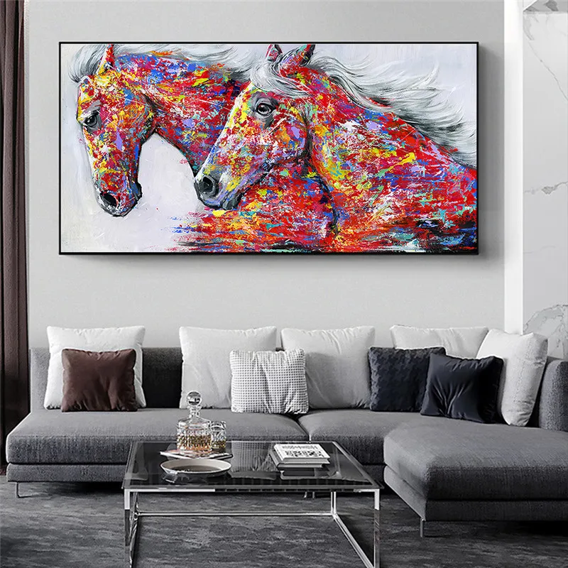 Abstract Art Two Running Horses Canvas Painting Posters Prints Animal Wall Art Pictures Cuadros for Living Room Decor
Abstract Art Two Running Horses Canvas Painting Posters Prints Animal Wall Art Pictures Cuadros for Living Room Decor