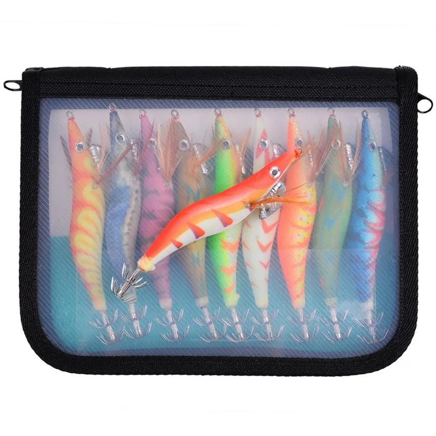 10Pcs 14g/21g Squid bait hook Wooden Shrimp jig Fishing Lures hooks wood Artificial luminous jigging lure with bag
10Pcs 14g/21g Squid bait hook Wooden Shrimp jig Fishing Lures hooks wood Artificial luminous jigging lure with bag